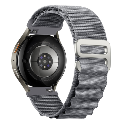 Bandz Samsung Galaxy Watch 3 45mm Alpine Nylonarmband (Grau)