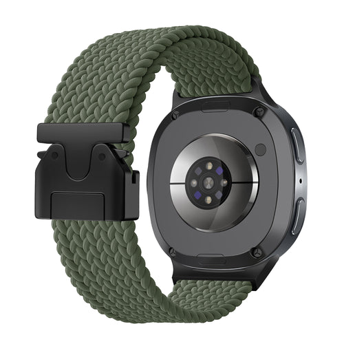 Samsung Galaxy Watch 8 - 40mm Braided Strap with P-Buckle (Green)