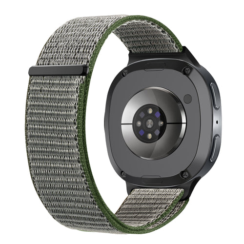 Samsung Galaxy Watch 8 - 44mm Nylonarmband (Olivgrün)