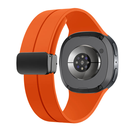 Samsung Galaxy Watch 8 Classic D-Schnalle Silikonarmband (Orange)