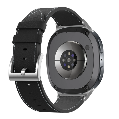 Samsung Galaxy Watch 8 - 44mm Leather Grain Strap (Black)