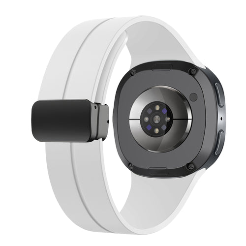 Samsung Galaxy Watch 8 Classic D-Schnalle Silikonarmband ( Weiß)