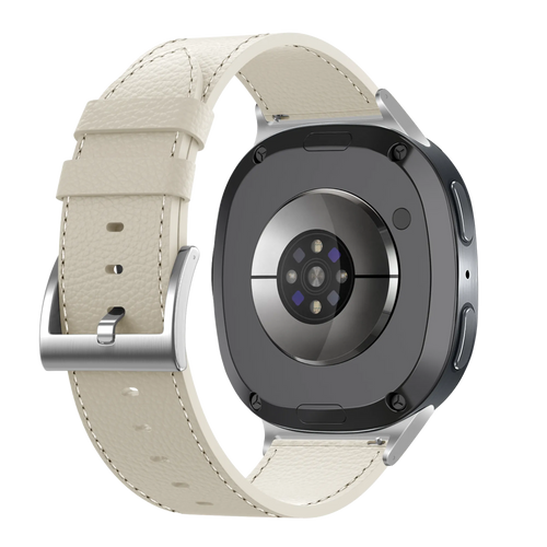 Samsung Galaxy Watch 8 - 40mm Leather Grain Strap (Beige)
