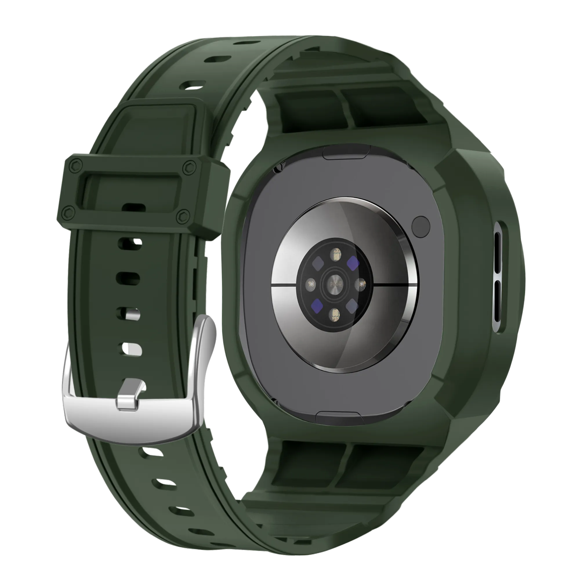 Samsung Galaxy Watch 8 - 44mm TPU Armband mit integrierter Hülle (Grün)