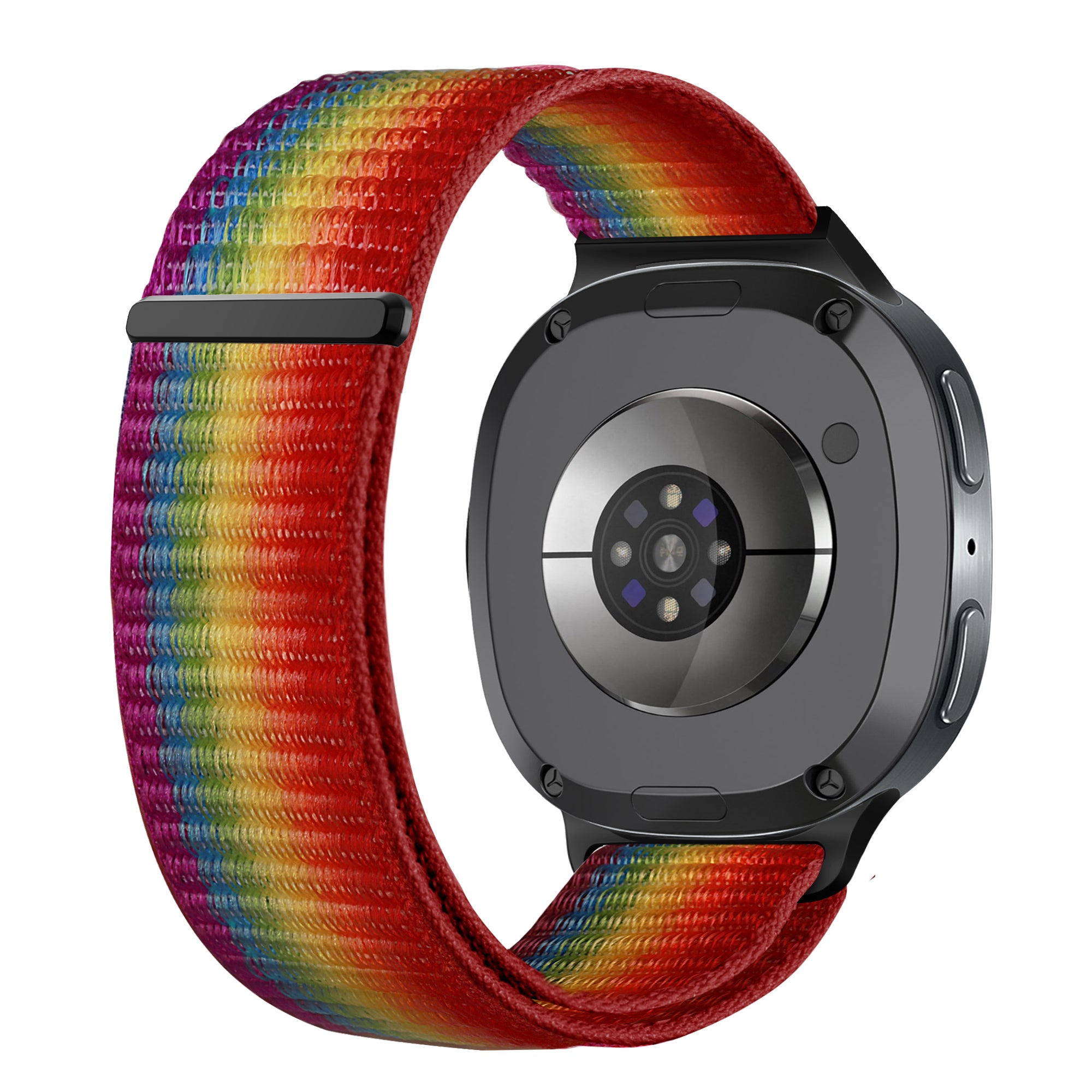 Samsung Galaxy Watch 9 - 44mm Nylonarmband (Regenbogen)