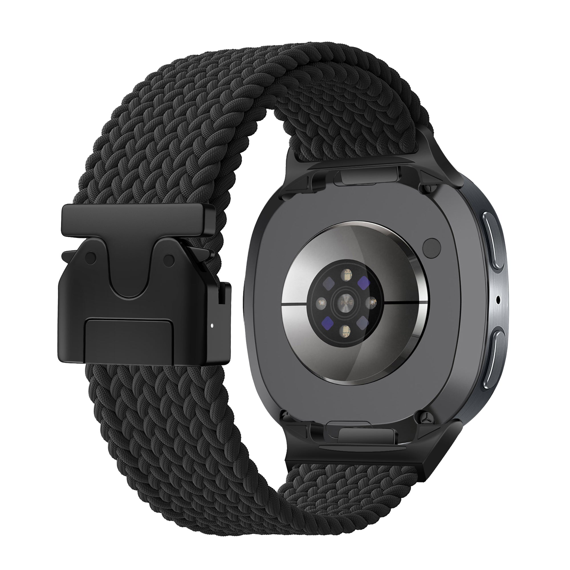 Samsung Galaxy Watch 8 - 40mm Geflochtenes Armband mit P-Schnalle (Schwarz)