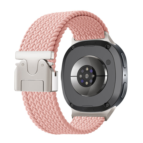 Samsung Galaxy Watch 8 - 40mm Braided Strap with P-Buckle (Pink)