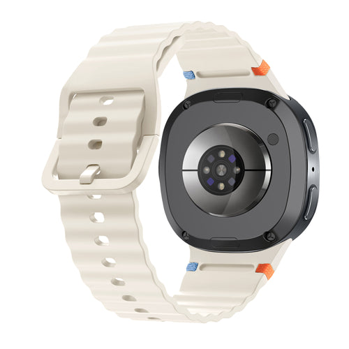 Samsung Galaxy Watch 8 - 40mm Wave Silikonarmband (Polarstern)