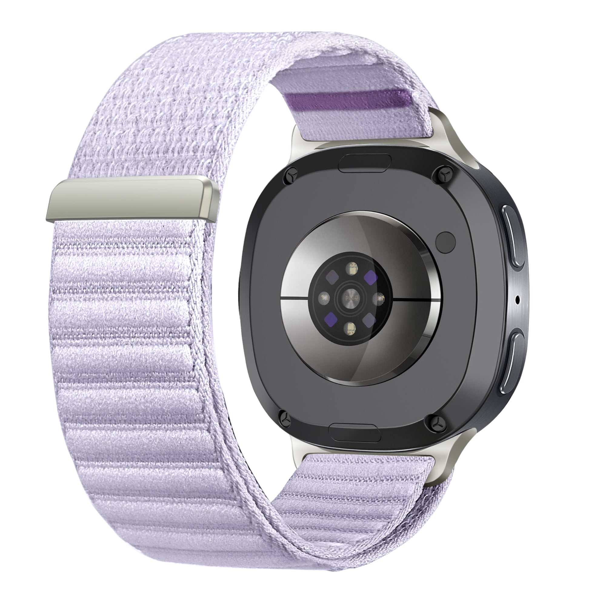 Samsung Galaxy Watch 8 - 40mm Wave Nylonarmband (Hell Lila)