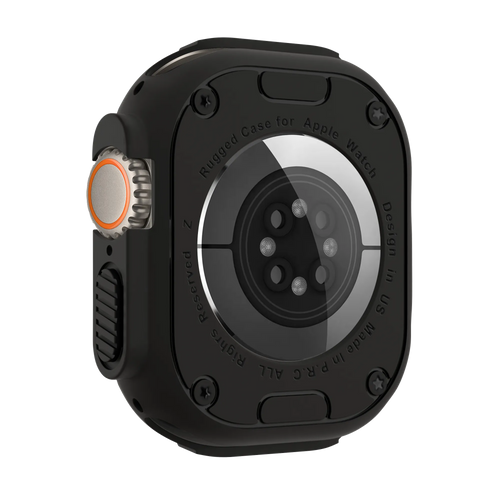 Bandz Apple Watch Ultra - 49mm robustes TPU-Hülle (Schwarz)