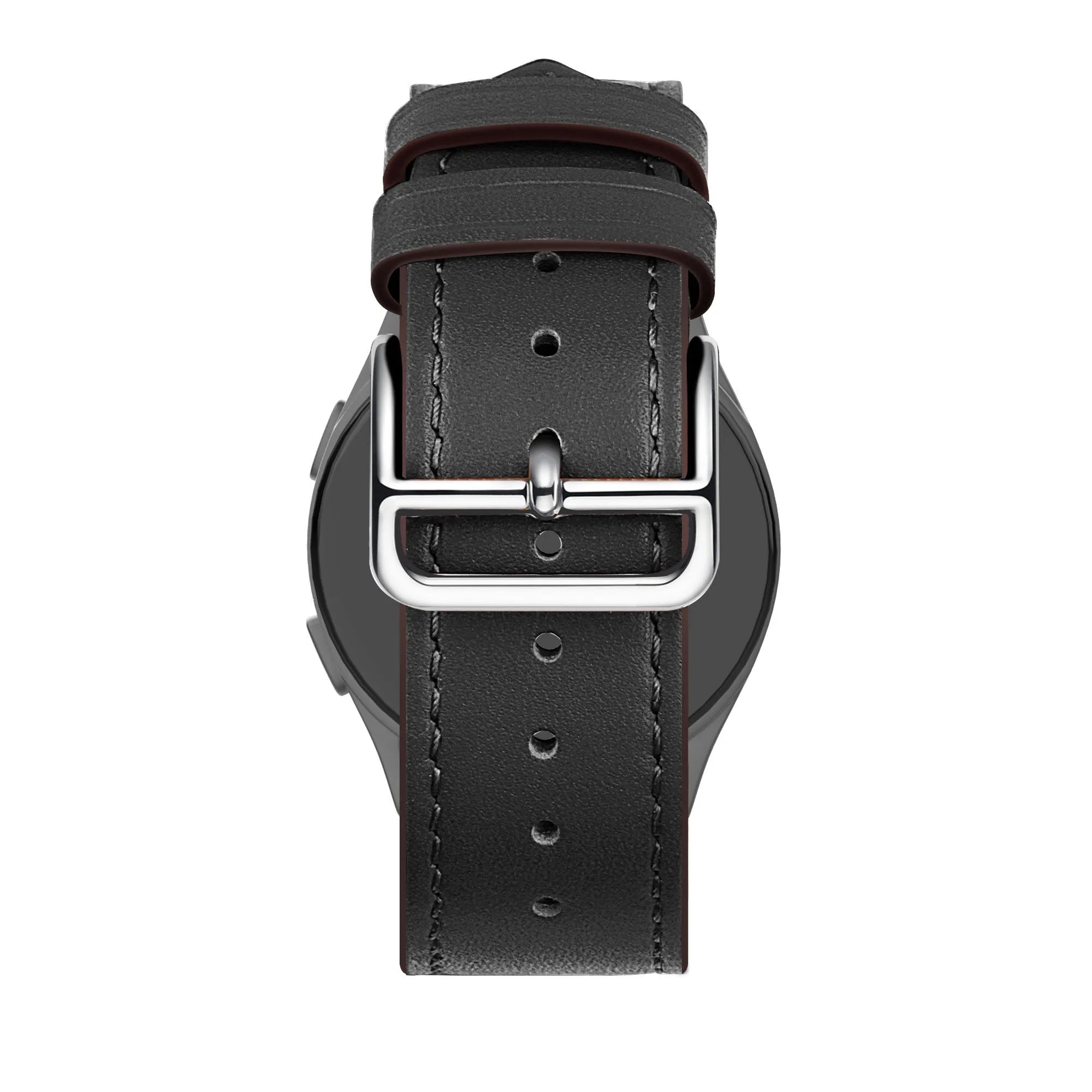 Bandz Amazfit Balance 2 Leather Strap 'Deluxe' (Black)