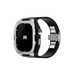 Reqior Apple Watch 45mm Hülle mit integriertem Gummi-Armband (Silber)