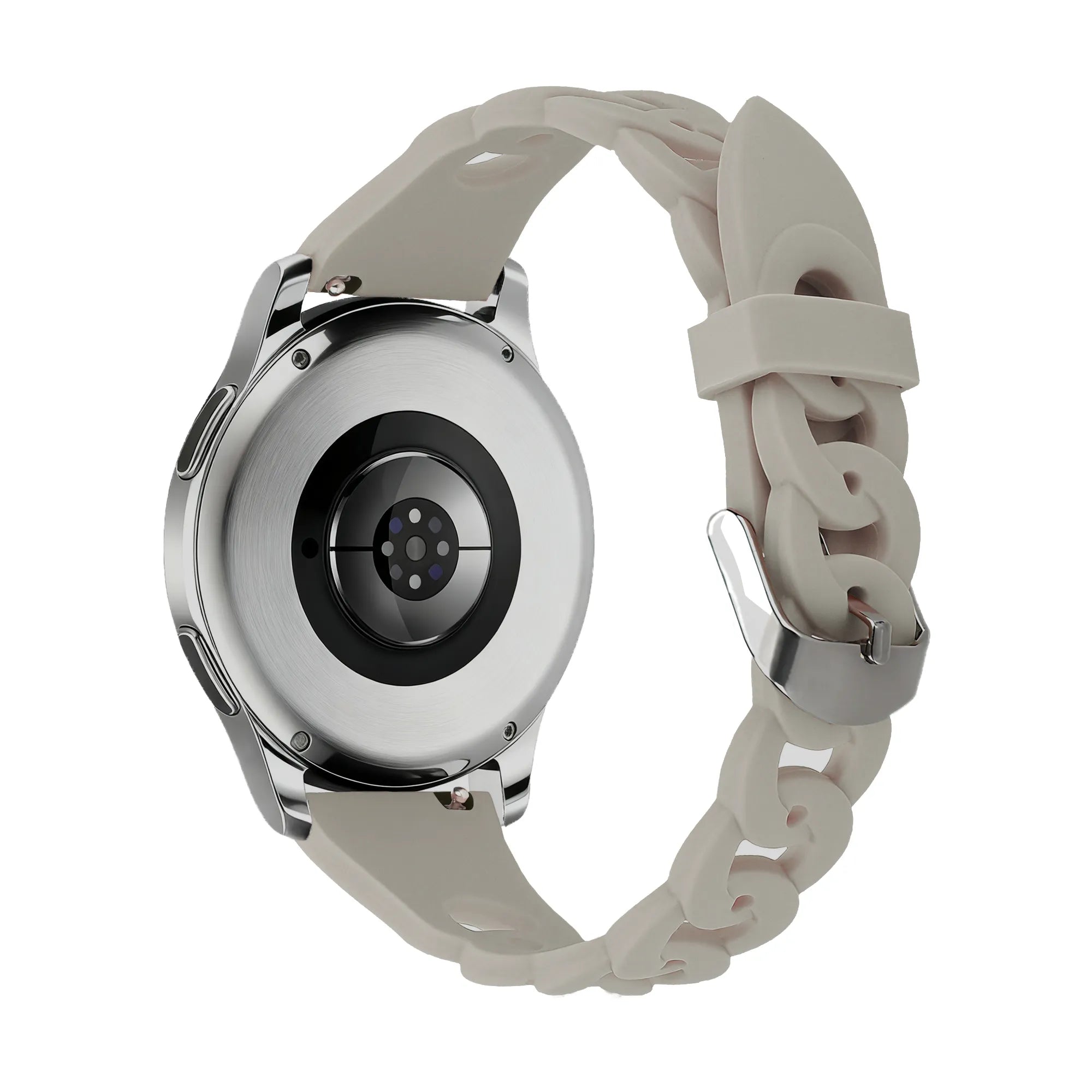 Bandz Coros Apex 2 Silicone Strap 'Chains' (Light Grey)