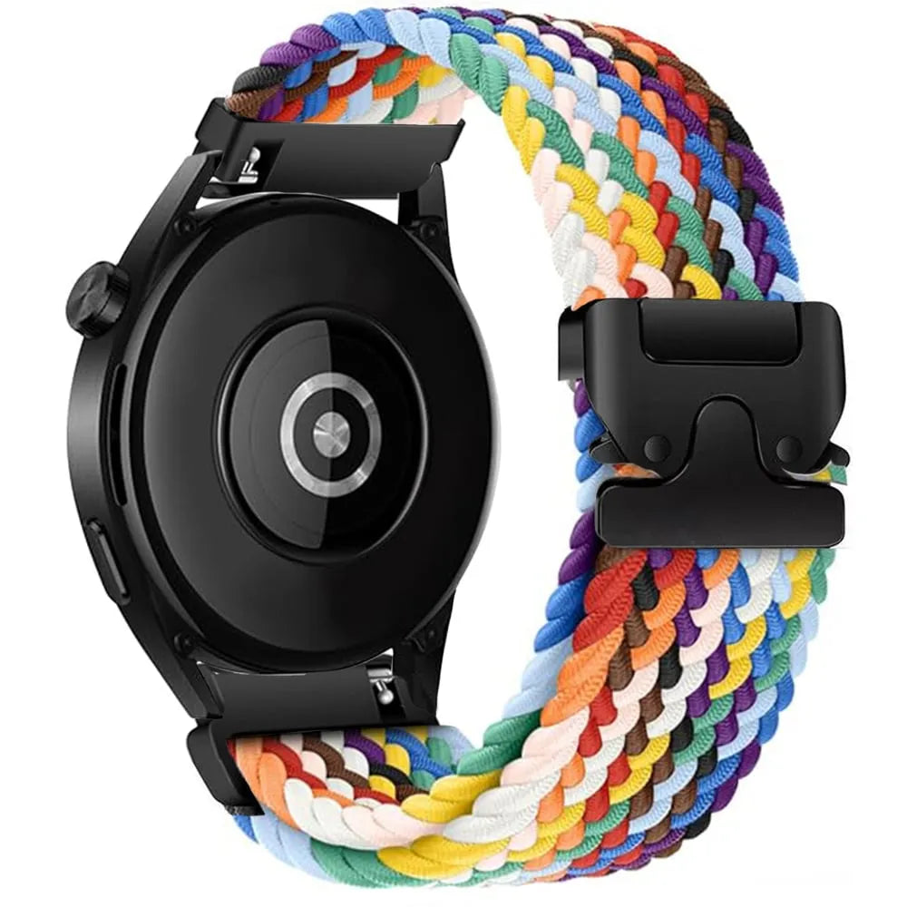 Garmin Forerunner 265s Geflochtenes Armband mit P-Schließe (Regenbogen)