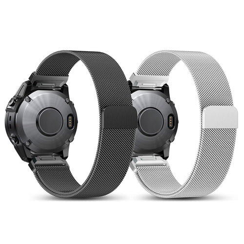 Garmin Quatix 3 / 6x / 7x Solar Premium Milanese Strap (Black)