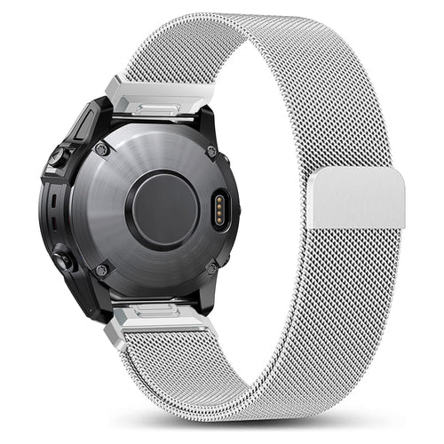 Garmin Quatix 8 - 51mm Premium Milanese Strap (Silver)