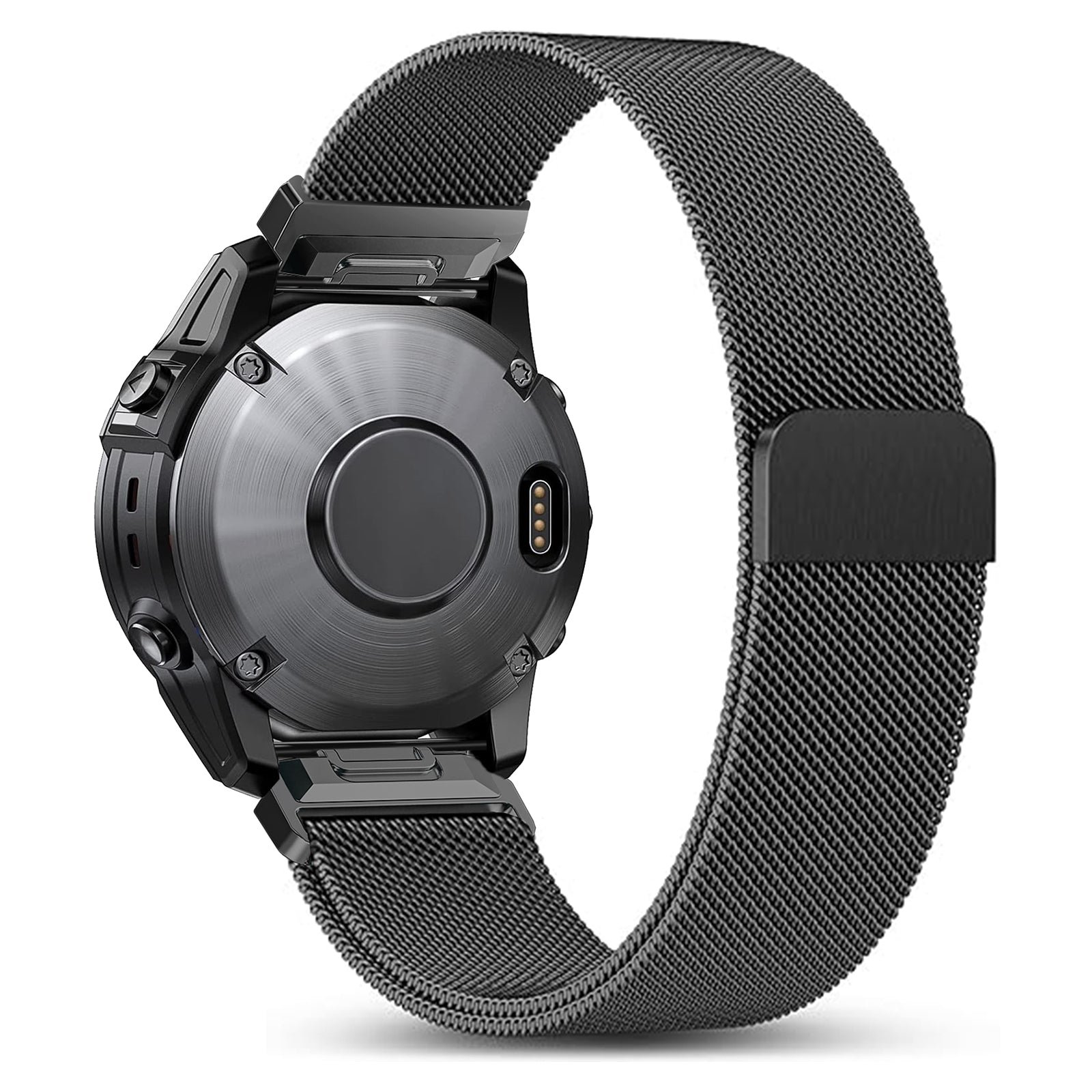 Garmin Quatix 3 / 6x / 7x Solar Premium Milanese Strap (Black)
