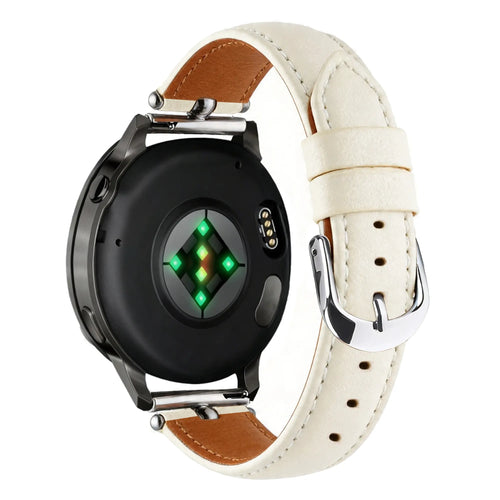Bandz Gard Pro Health Smartwatch 3 - 41mm Leather Strap 'Bullet' (White)