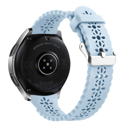 Coros Pace 2 Patterned Silicone Strap (Mist Blue)