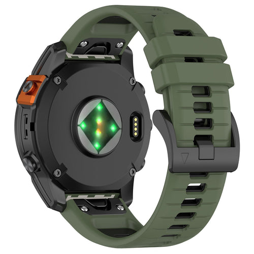 Garmin Approach S70 - 47mm Sportarmband mit Schnalle (Olivgrün/Schwarz)