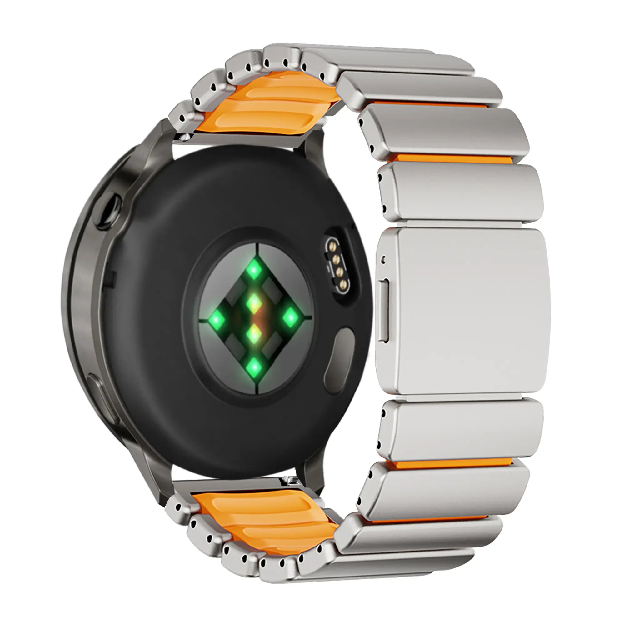 Bandz Garmin D2 Air X15 Titanium Strap 'Hybrid' (Titanium/Orange)