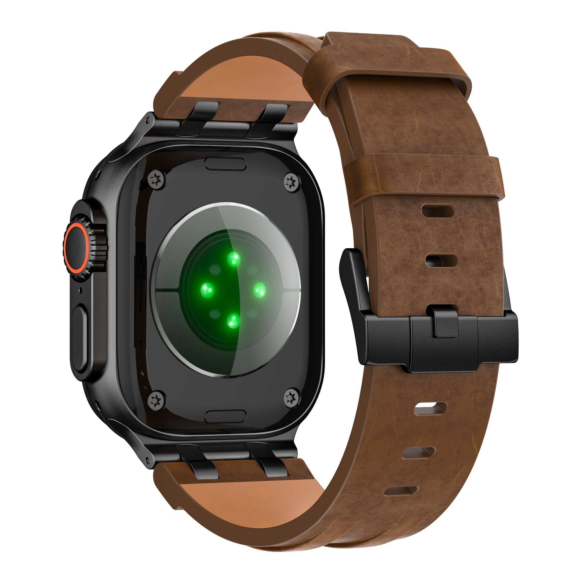 Apple Watch Ultra Solides Lederarmband (Bronze Braun)