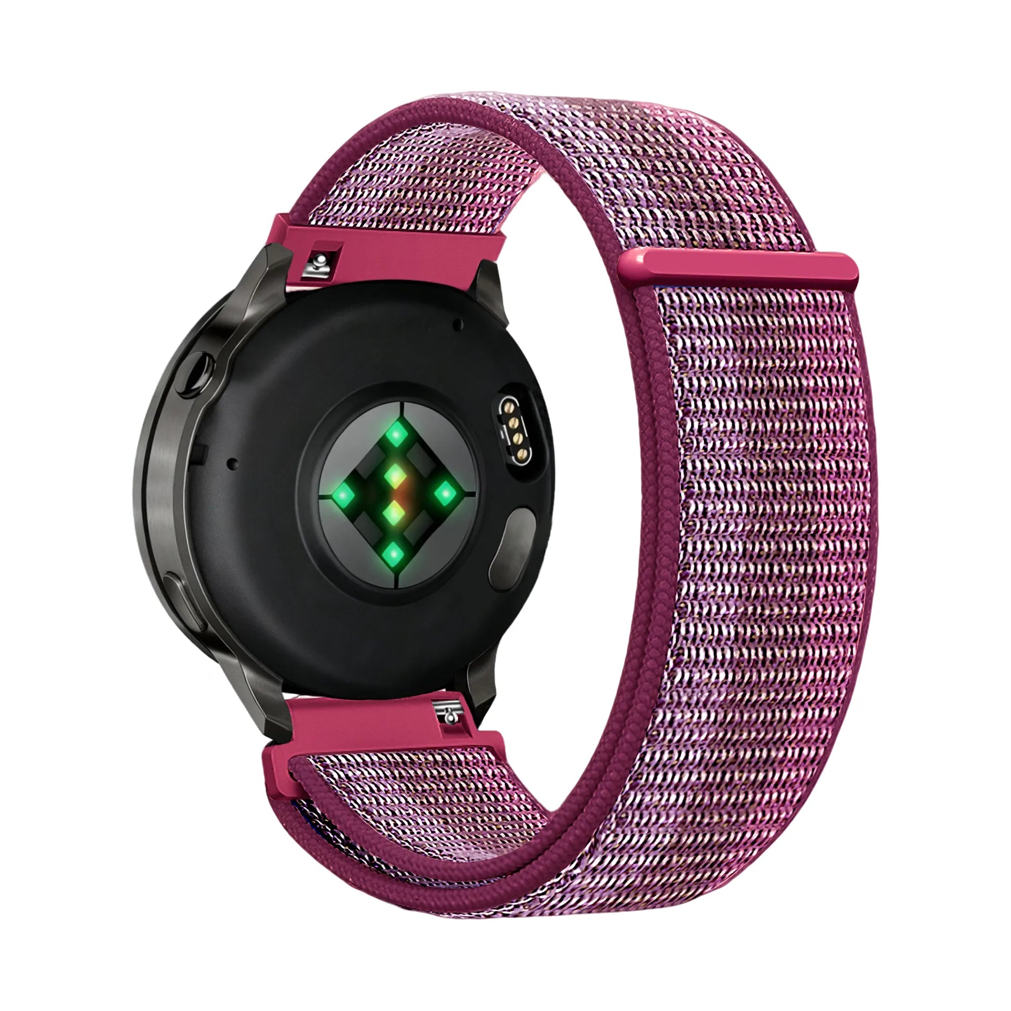 Bandz Garmin Forerunner 265s Nylon Loop Armband (Berry)