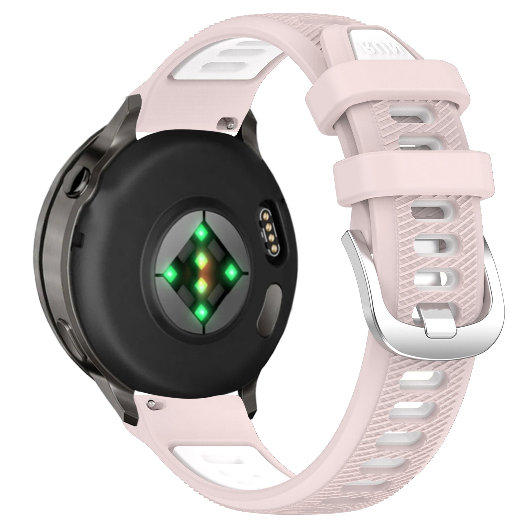 Bandz Garmin Vivoactive 4s Sportarmband mit Schnalle (Rosa/Weiß)