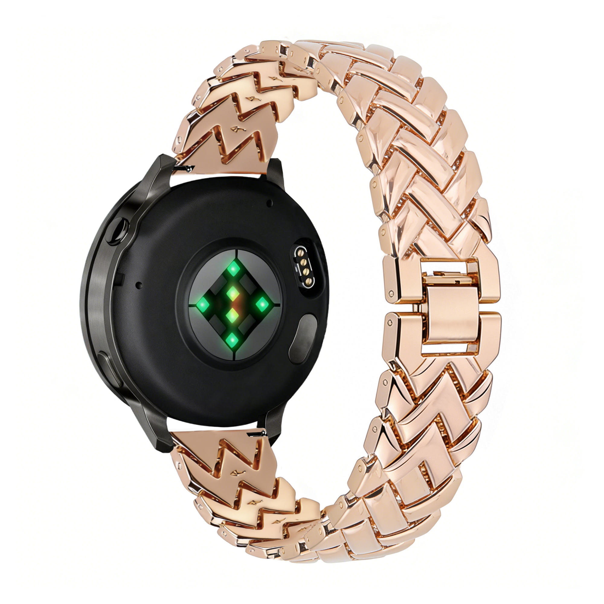 Bandz Huawei Watch 5 - 42mm Metallarmband 'V-Type' (Roségold)
