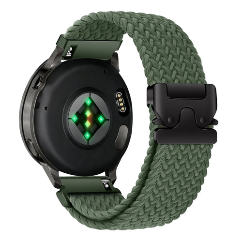 Bandz Garmin Venu 3 Geflochtenes Armband 'Parachute' (Grün)