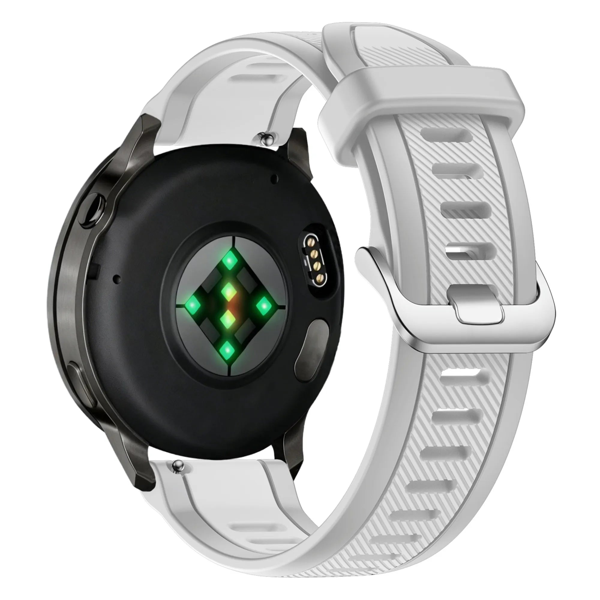 Bandz Garmin Forerunner 570 - 42mm Dual Sportarmband mit Schnalle (Grau)