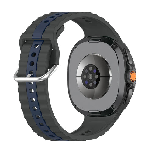 Samsung Galaxy Watch 8 Classic Duo Sportarmband (Dark Grey/Blau)