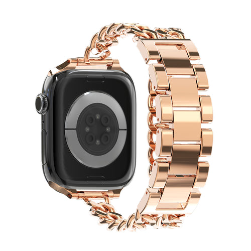 Bandz Apple Watch Stahlarmband 'Double Tour' (Roségold)