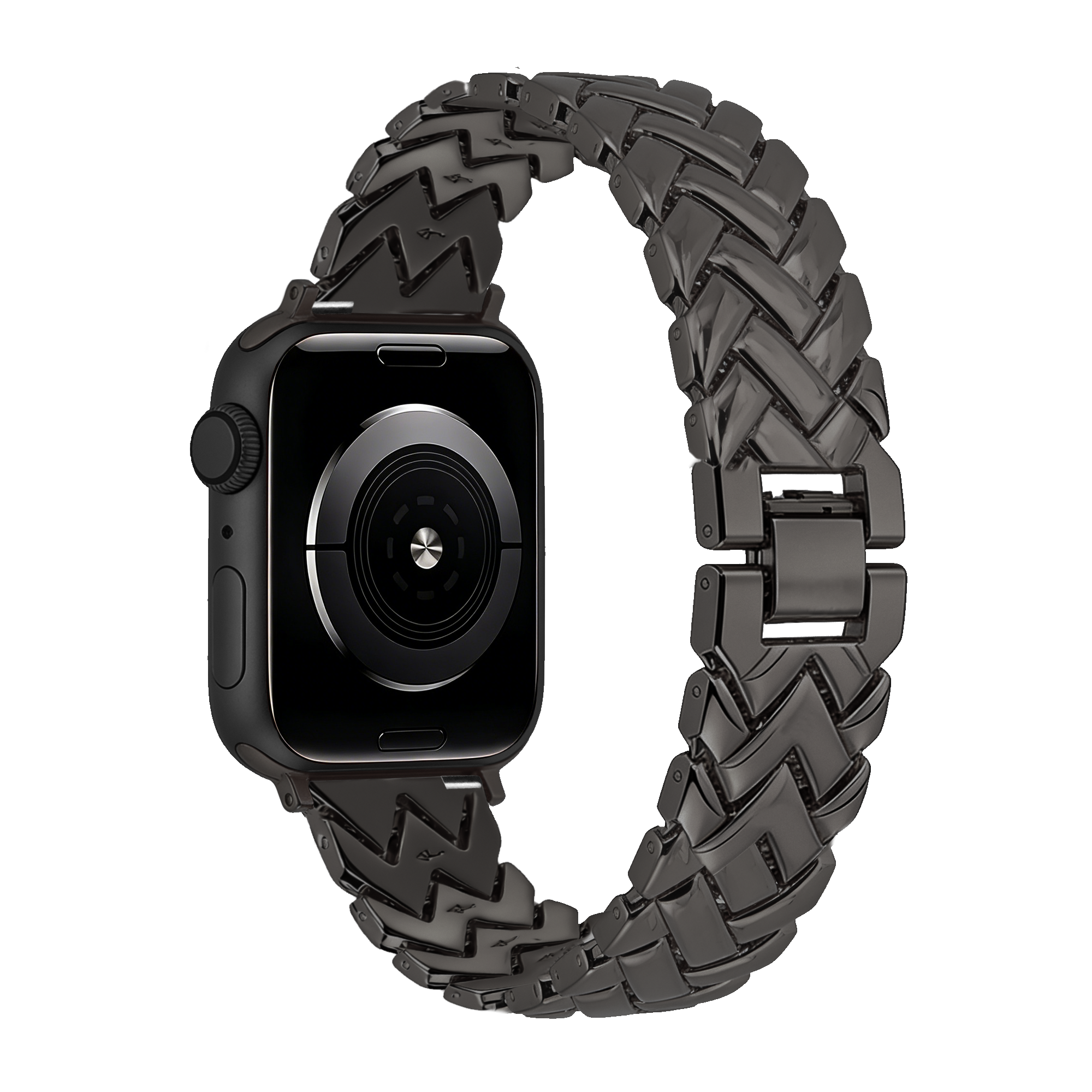 Bandz Apple Watch Metallarmband 'V-Type' (Schwarz)