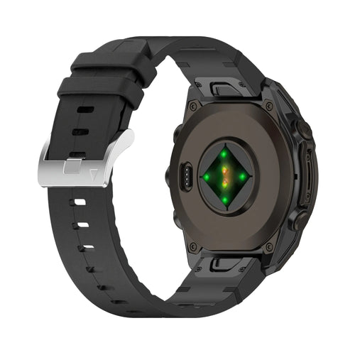 Garmin Approach S62 Leather Hybrid Strap (Black)