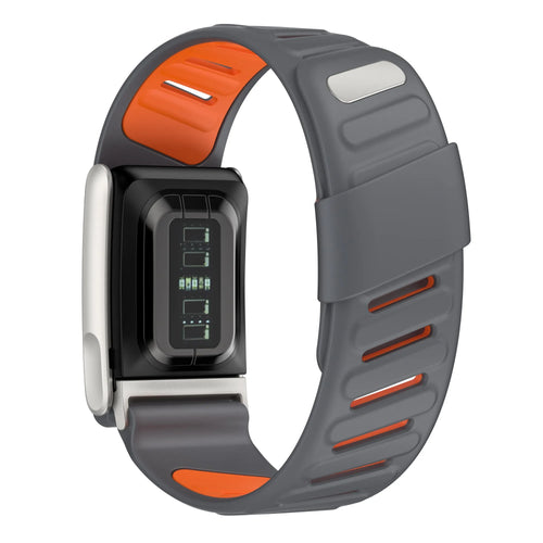 Kompatibel mit Whoop MG Sportarmband (Dunkelgrau/Orange)