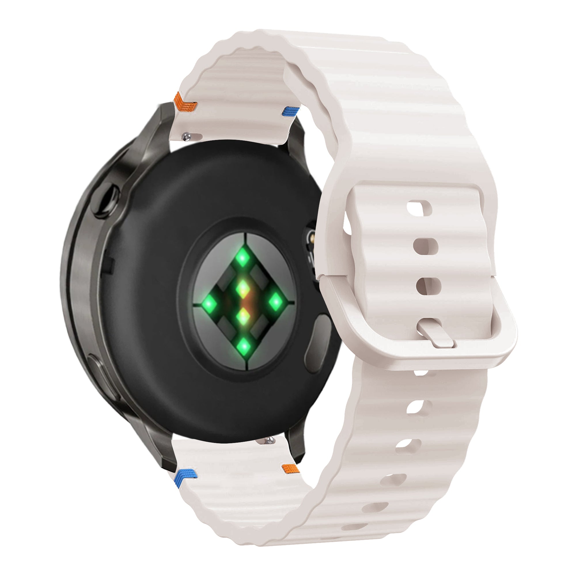 Bandz Garmin Forerunner 255s Silicone Strap 'Wave' (Starlight)