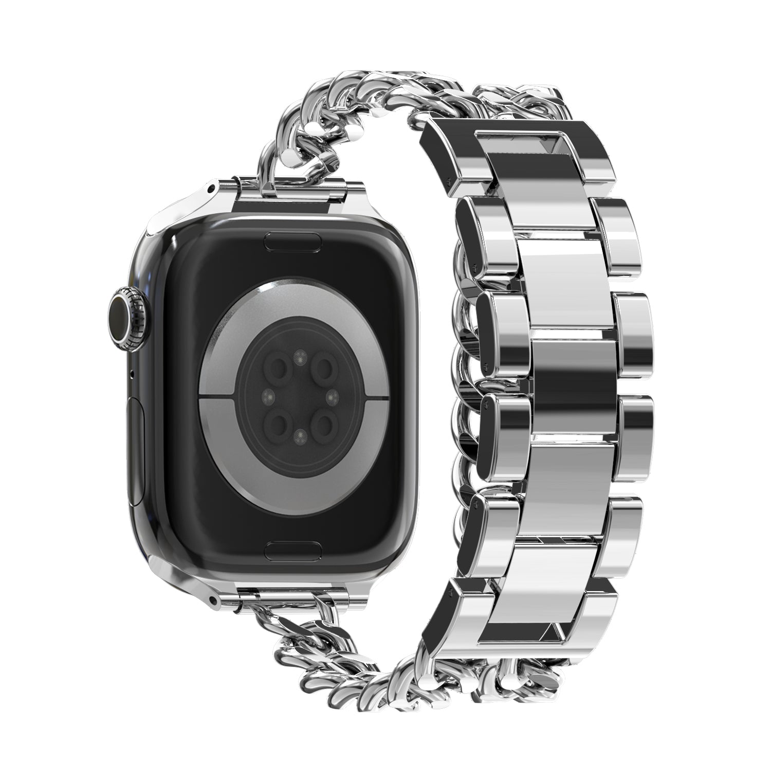 Bandz Apple Watch Stahlarmband 'Double Tour' (Silber)