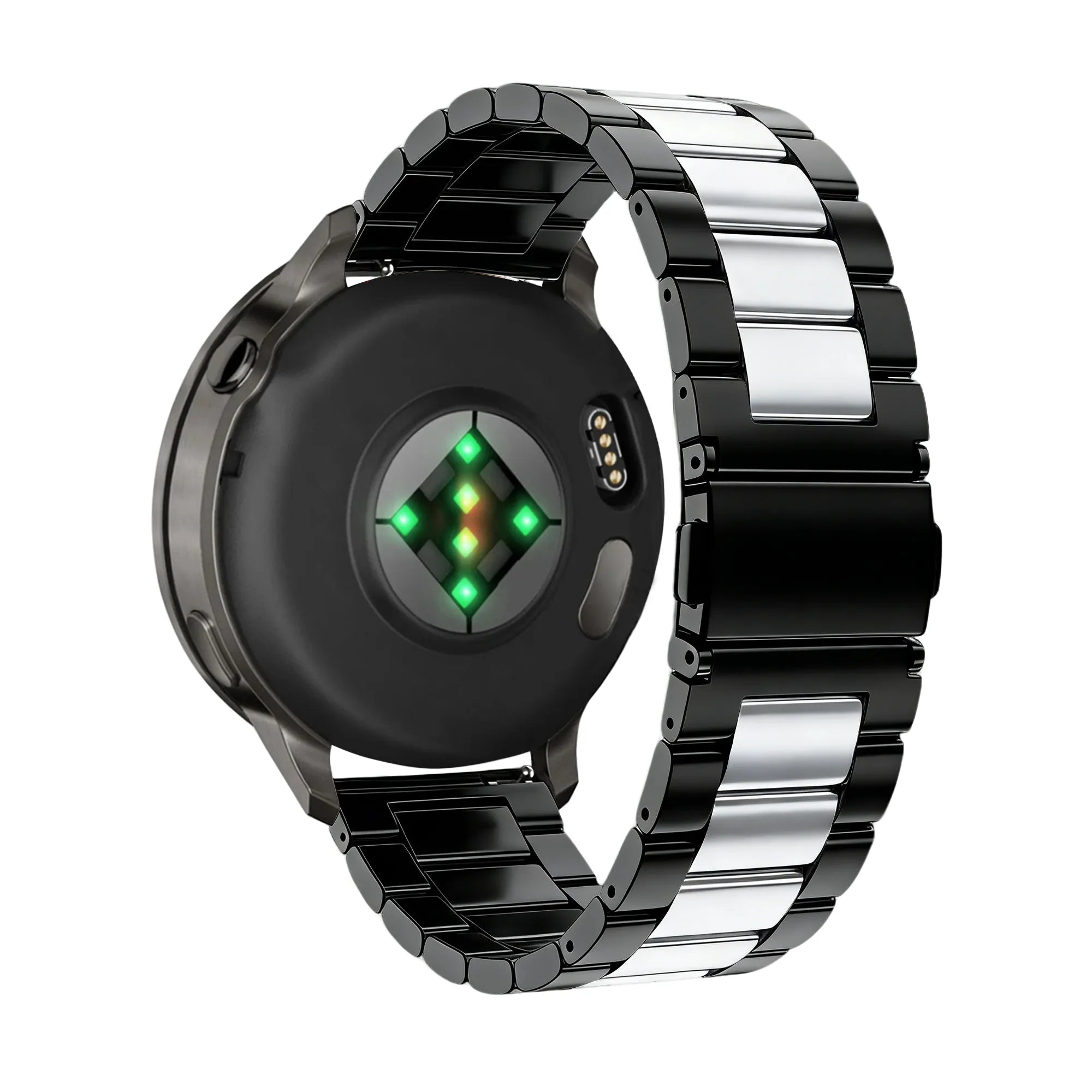 Bandz Garmin Forerunner 265 Stahlarmband 'Classic' (Schwarz/Silber)