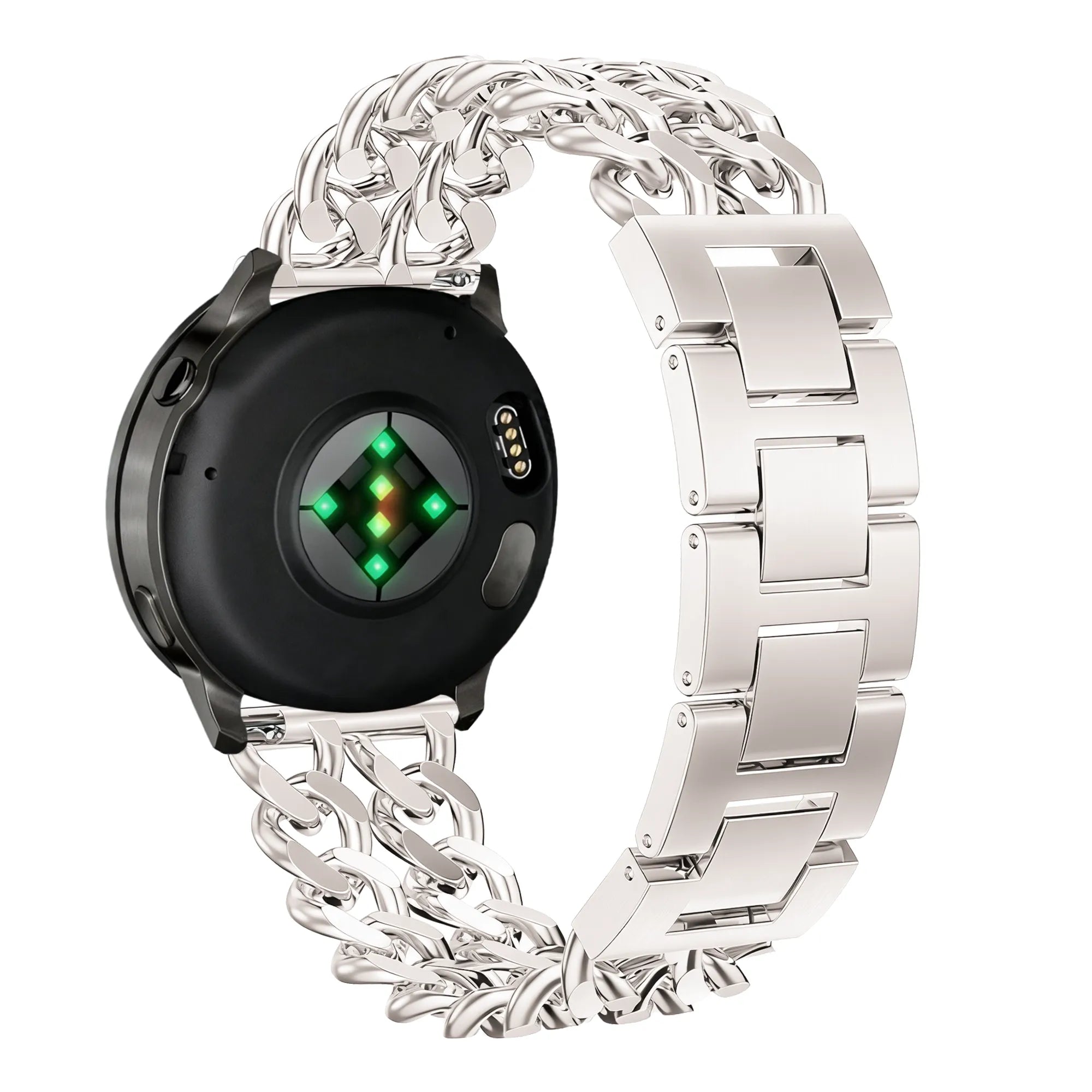 Bandz Coros Apex - 42mm Metal Strap 'Double Chains' (Starlight)