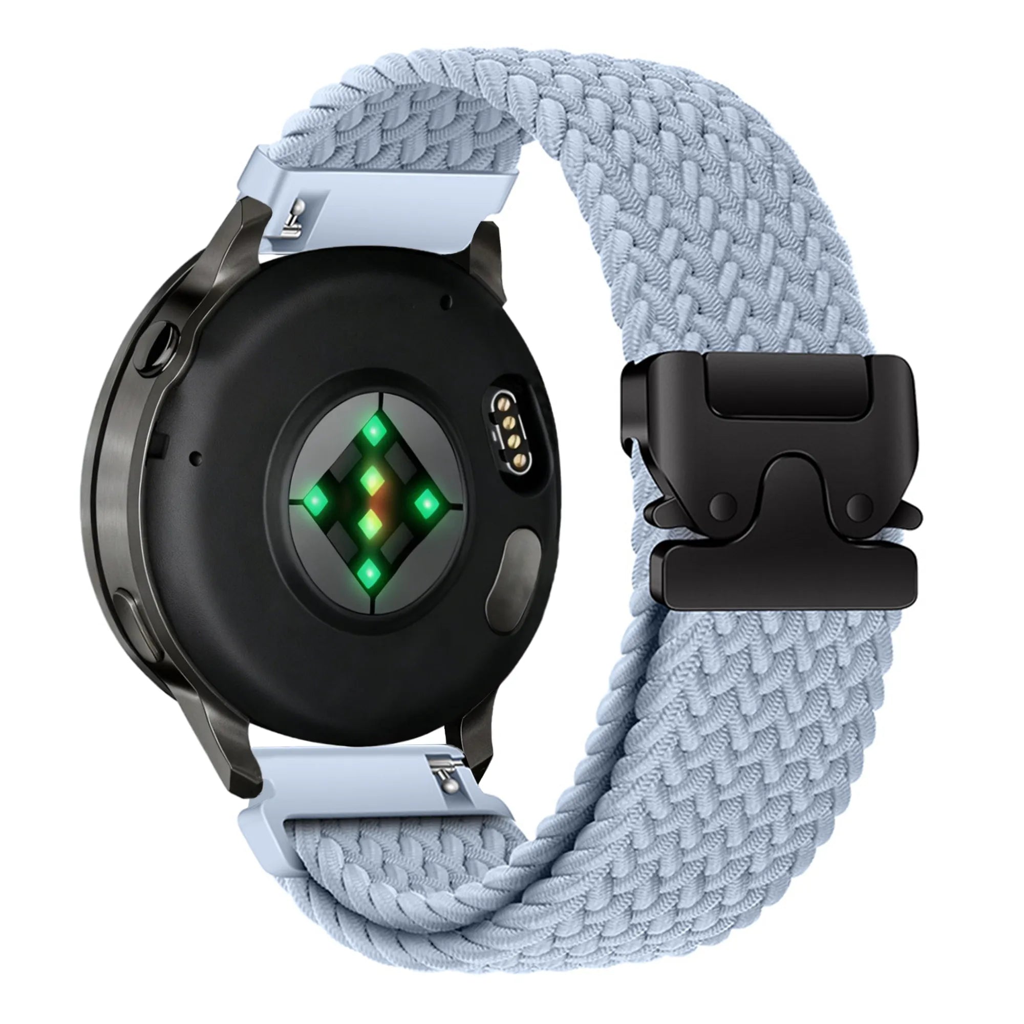 Bandz Garmin Forerunner 265s Geflochtenes Armband 'Parachute' (Hellblau)