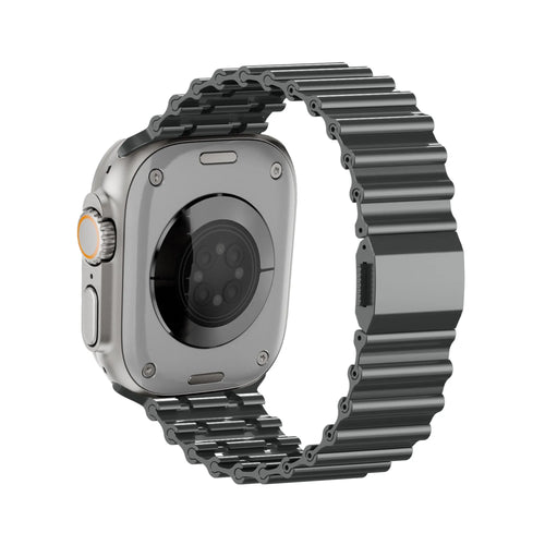 Bandz Apple Watch Premium Steel Strap 'Ocean' (Titanium Grey)
