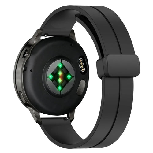 Bandz Garmin Vivoactive 5 Silikonarmband mit D-Schnalle (Schwarz)