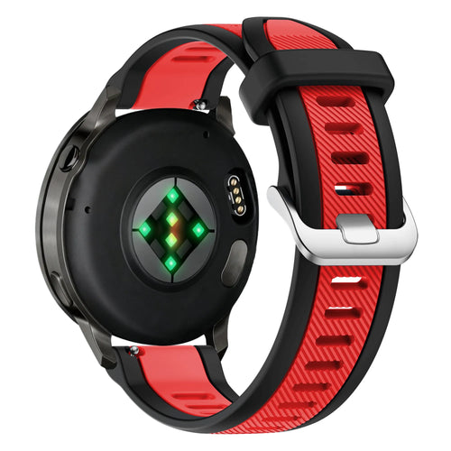 Bandz Garmin Venu 3 Dual Sportarmband mit Schnalle (Schwarz/Rot)