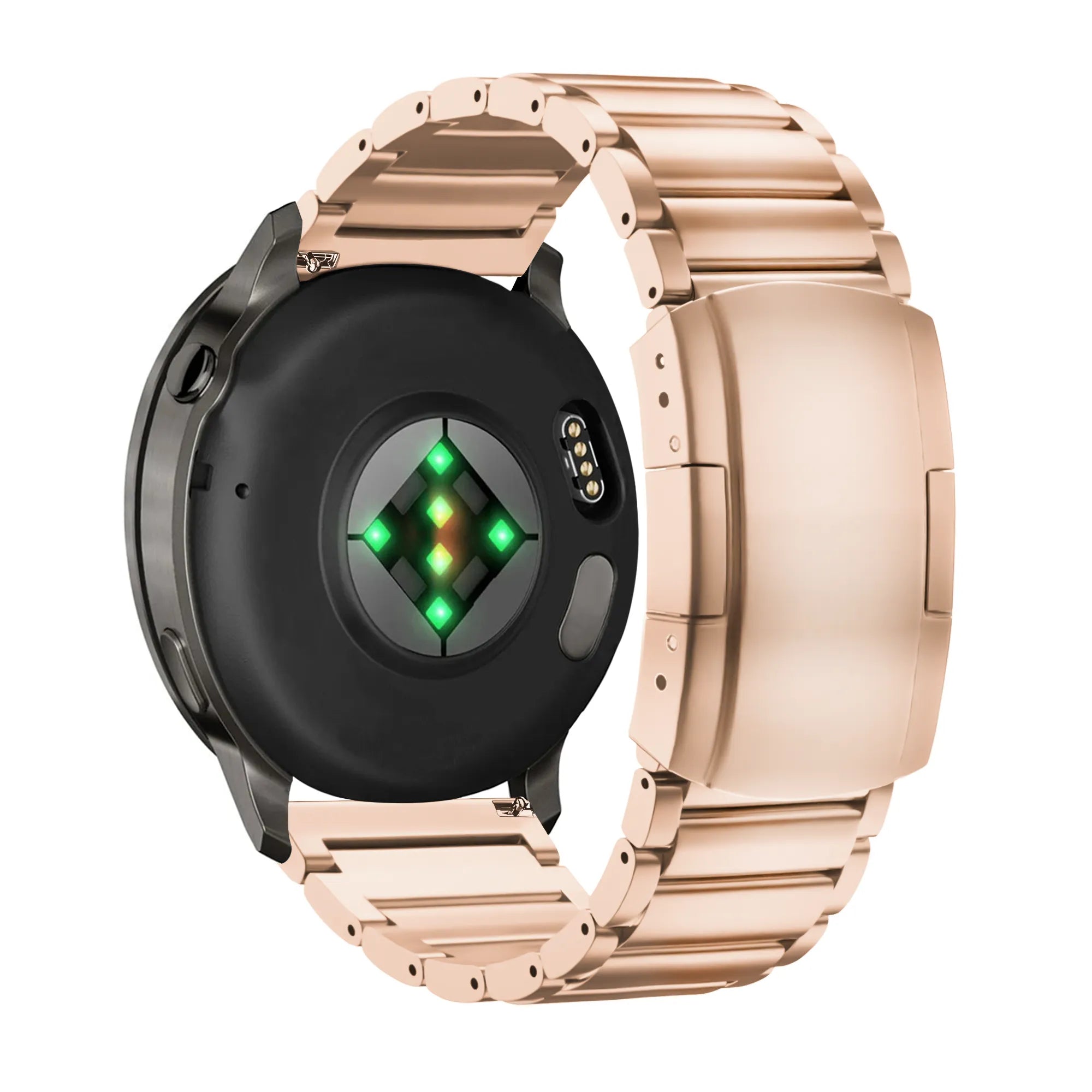 Bandz Garmin Forerunner 570 - 42mm Titan-Gliederarmband (Roségold)