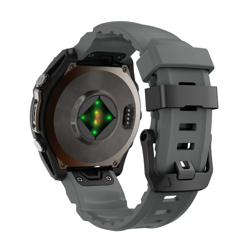 Garmin Quatix 3 / 6x / 7x Solar Trail Silikonarmband (Dunkel Grau)