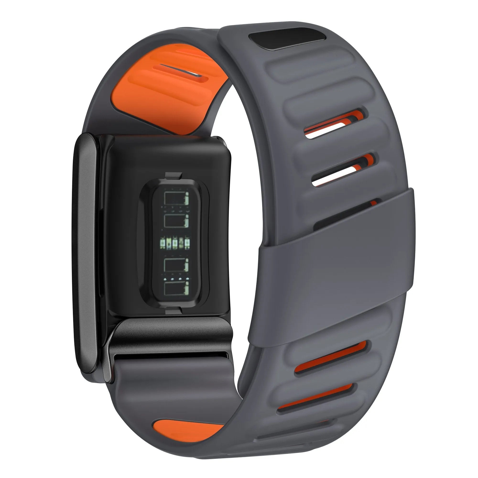 Kompatibel mit Whoop 4.0 Sportarmband (Dunkelgrau/Orange)