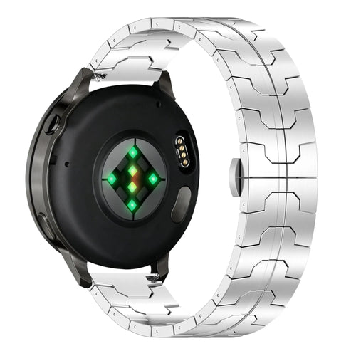 Bandz Garmin Vivoactive 4 Steel Strap 'Iron' (Silver)