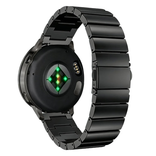 Bandz Garmin Vivoactive 5 Steel Strap 'One Bead' (Black)