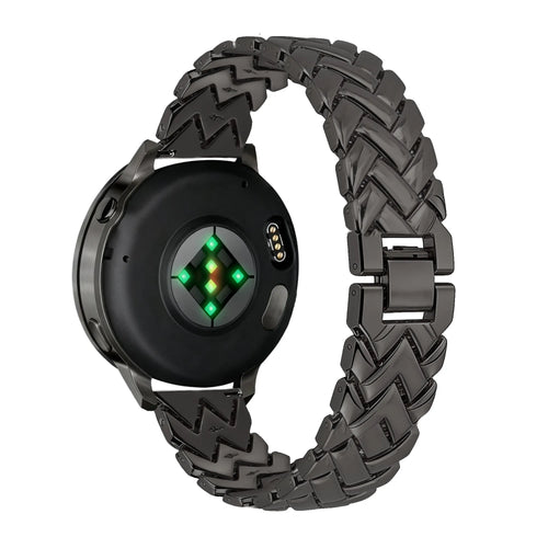 Bandz Garmin Venu 3s Metallarmband 'V-Type' (Schwarz)